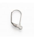 boucle d'oreille fermée 17mm acier inoxydable