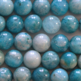 Hémimorphite 10 mm opaque perle ronde (teinté) A Mexique