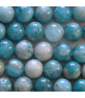 Hemimorphite 10 mm opaque natural round bead China