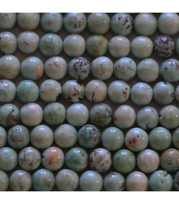Turquoise 6 mm round bead Peru - BeauMonde Bijoux