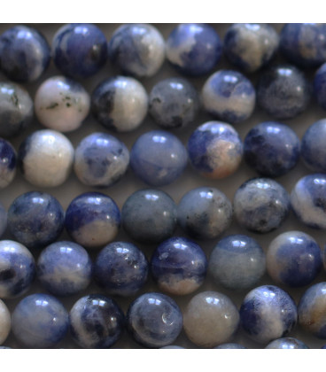 BeauMonde Bijoux - Sodalite mixte 8/8.2 mm environ perle ronde A Afrique du Sud
