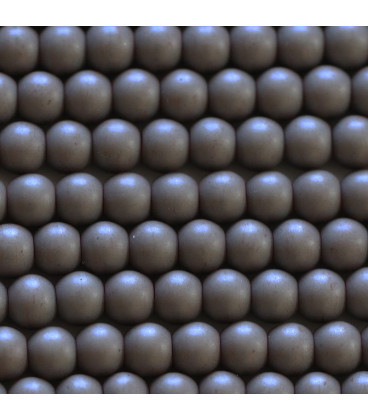 Hematite 6mm mat with hole of about 2 mm China - BeauMonde Bijoux