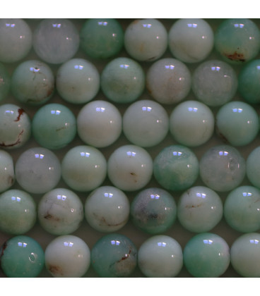 BeauMonde Bijoux - Chrysoprase 8mm environ perle ronde A+ Brésil
