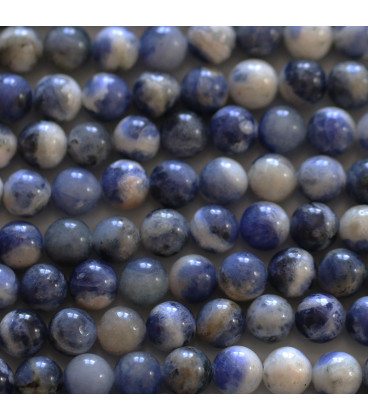 Sodalite 6 mm mixed round bead Africa - BeauMonde Bijoux