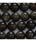 Obsidienne gold 12mm perle ronde A+ Mexique