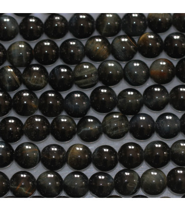 Hawk eye 6 mm light tone round bead A South Africa - BeauMonde Bijoux