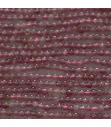 BeauMonde Bijoux - Tourmaline rose 2 mm perle ronde AB+ Congo