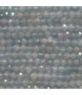 Aigue marine mixte 3/3.2 mm perle facettée qualité AB+ Brésil