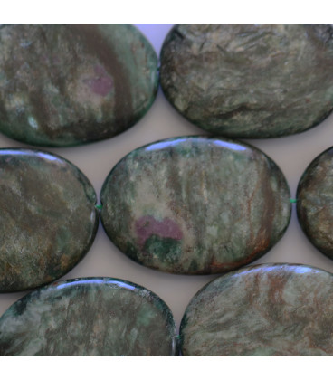 BeauMonde Bijoux - Rubyzoisite 30x40 mm ovale A Tanzanie