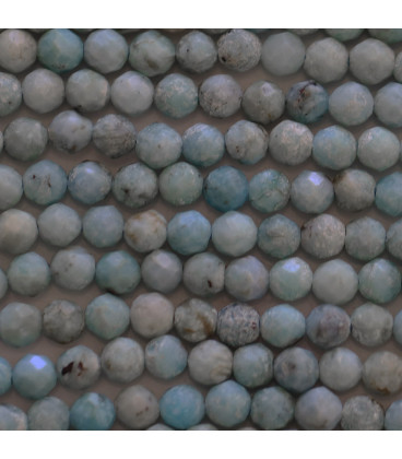 BeauMonde Bijoux - Opale bleue 4 mm perle ronde facettée A Afrique