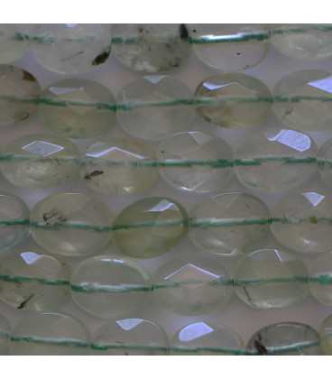 Prehnite 8x10 mm oval faceted A South Africa - BeauMonde Bijoux