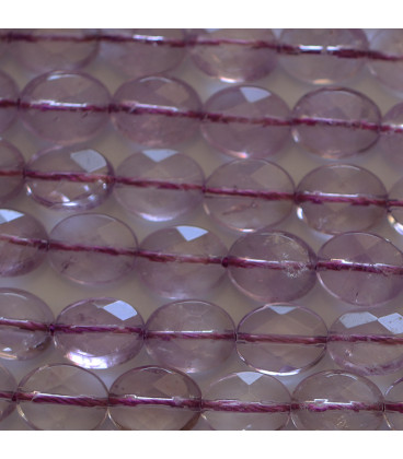 BeauMonde Bijoux - Améthyste lavande 8x10 mm environ ovale facetté A Brésil