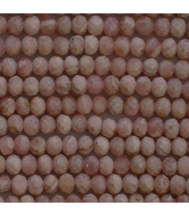 BeauMonde Bijoux - Rhodocrosite 2.5x4 mm rondelle facettée A+ Argentine