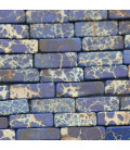 Jaspe Kim 13x4 mm rectangle teinté Chine