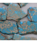 Jasper Kim about 25x40 mm China tinted irregular plate