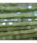 Jade vert 4x4x4mm carré A Canada