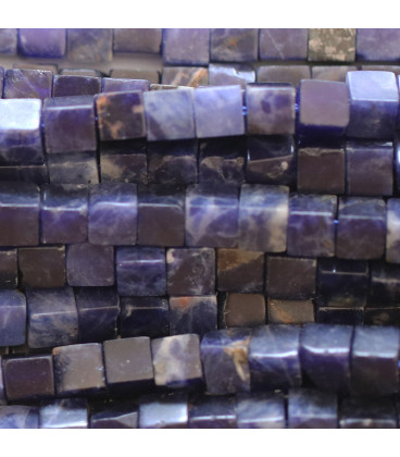 Sodalite 4x4x4 mm square South Africa - BeauMonde Bijoux