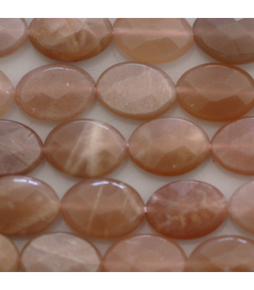 Sun stone 10x14 mm oval faceted India - BeauMonde Bijoux
