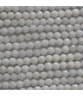 Quartzite 4 mm faceted round bead (white jasper) A China