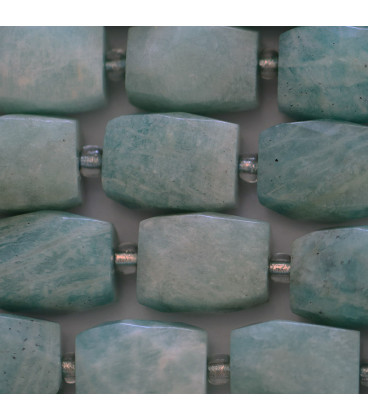 BeauMonde Bijoux - Amazonite 12x18 mm environ tonneau facetté A Afrique
