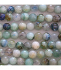 BeauMonde Bijoux - Azurite verte 6 mm perle ronde A+ Tanzanie