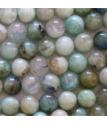 Azurite verte 8 mm perle ronde A+ Tanzanie