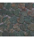Jade green flat heart 10 mm Africa