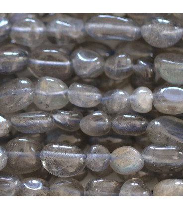 BeauMonde Bijoux - Labradorite 6/8mm environ nugget irrégulier Afrique
