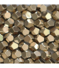 Hématite dorée 6 mm perle ronde grandes facettes Chine
