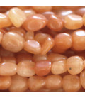 Aventurine orange about 6/8 mm irregular nugget Brazil