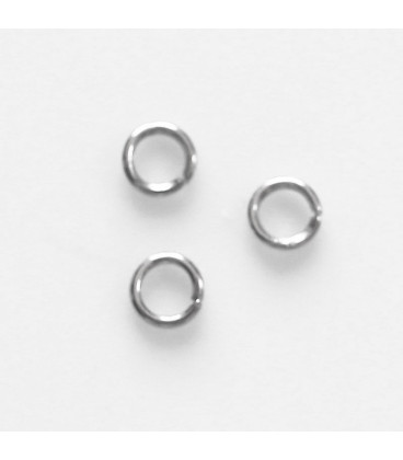 BeauMonde Bijoux - Anneau 4 mm acier inoxydable fil de 0.6mm