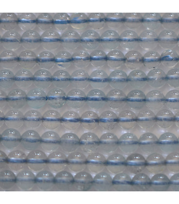 BeauMonde Bijoux - Topaze bleue 4 mm perle ronde A Inde