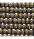 BeauMonde Bijoux - Hématite dorée 4x6 mm environ rondelle facettée