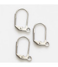 Closed earring 16 mm stainless steel - BeauMonde Bijoux