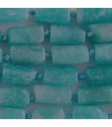 Amazonite about 8x11 mm irregular rectangle Africa - BeauMonde Bijoux