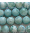 BeauMonde Bijoux - Larimar 10mm AA perle ronde République Dominicaine
