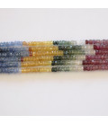 Sapphire about 2x3.5 mm multi-color faceted washer India - BeauMonde Bijoux