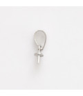 Swivel 10 mm with peak and plateau of 5 mm Silver 925