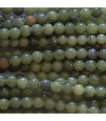 BeauMonde Bijoux - Jade vert 4/4.3 mm environ perle ronde A Chine