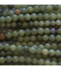Jade green 4 mm round bead China - BeauMonde Bijoux