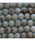 Larimar 6 mm perle ronde qualité B