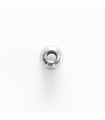 Knot hide ball 4x1.5 mm stainless steel - BeauMonde Bijoux