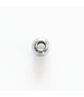 Perle 4x1.5 mm environ acier inoxydable trou 2mm environ (peut servir de Cache nœud)