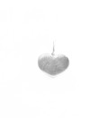 Heart 6x5 mm ring on the side + ring for hanging