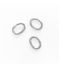 Anneau 4.3x6.3 mm ovale acier inoxydable fil de 0.5mm
