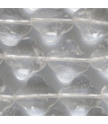 Rock crystal 13 mm faceted flower Brazil