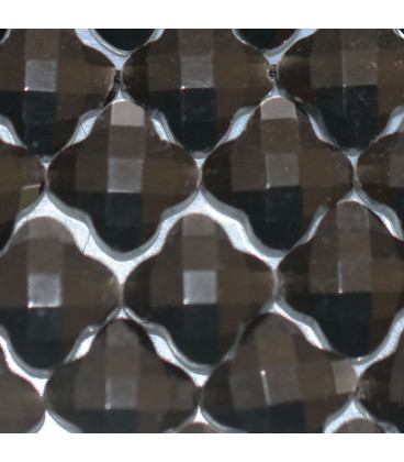 Agate black 13 mm faceted flower Brazil - BeauMonde Bijoux