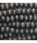 Bois ébène sauvage (Kamagong) 6 mm environ perle ronde Indonésie