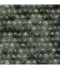 Agate mousse 3 mm environ perle ronde A Afrique