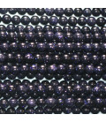 Golden stone blue 3 mm round bead China